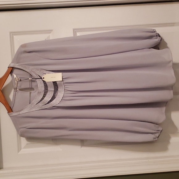 Max Studio- Sophie Max Blue Tunic Top XL NWT - Picture 1 of 7